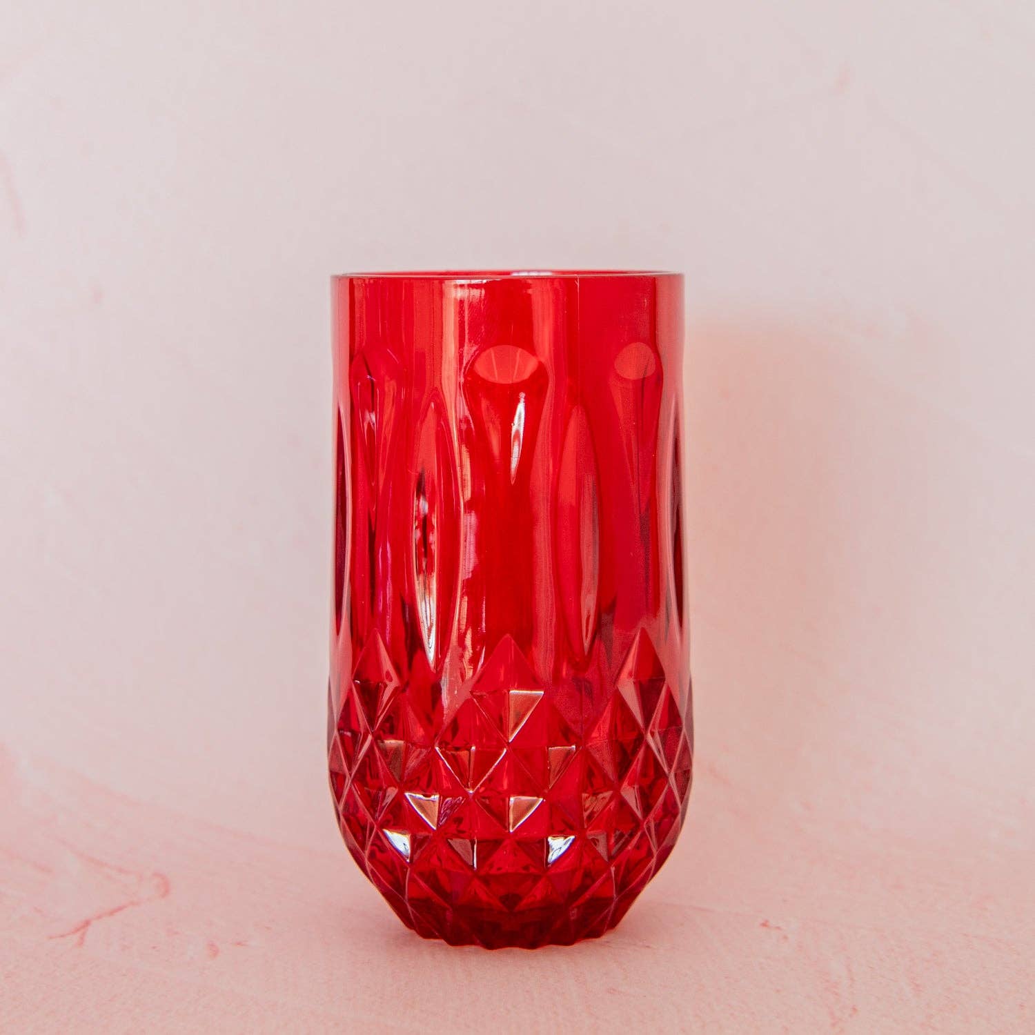 Oh It's Perfect - Wholesale Drinking glass/cup - Tall Tumbler Set 6 - Ruby Red