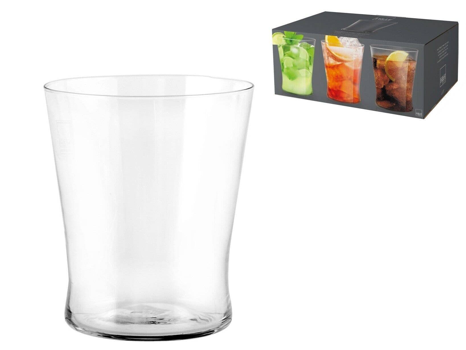 H&H - Wholesale Drinking Glass/Cup - Conic Glass Water Glass Cl 370