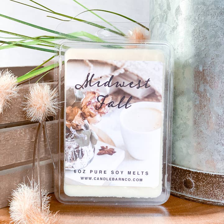 MIDWEST FALL | 6oz Large Melt | FALL | 100% Pure Soy for wholesale by Timber Oak Candles