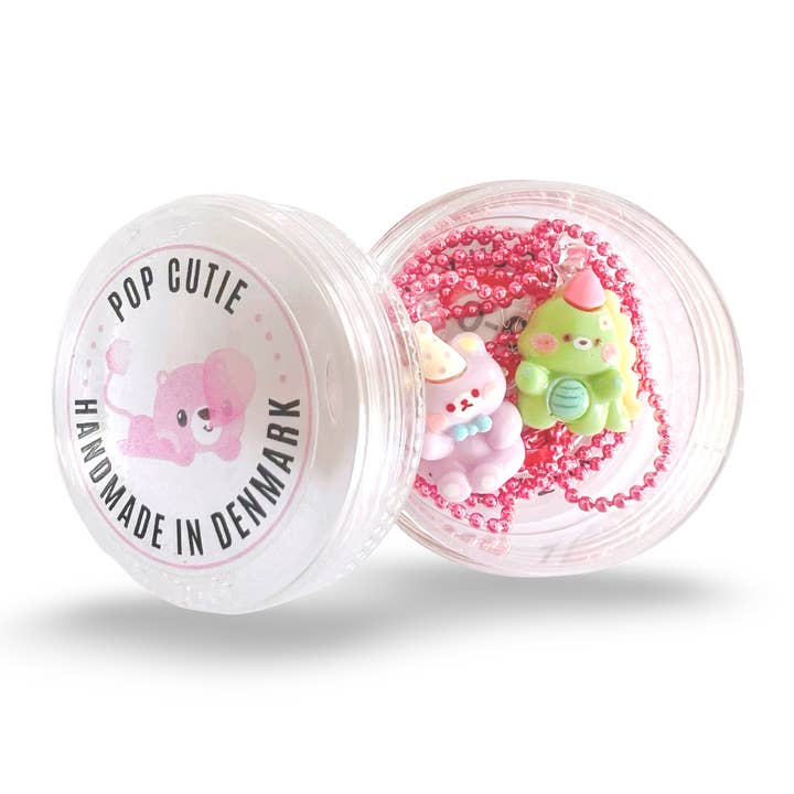 Collier Duo Party Pals - Breloques Animaux Kawaii pour la vente par Pop Cutie Accessories & Gifts