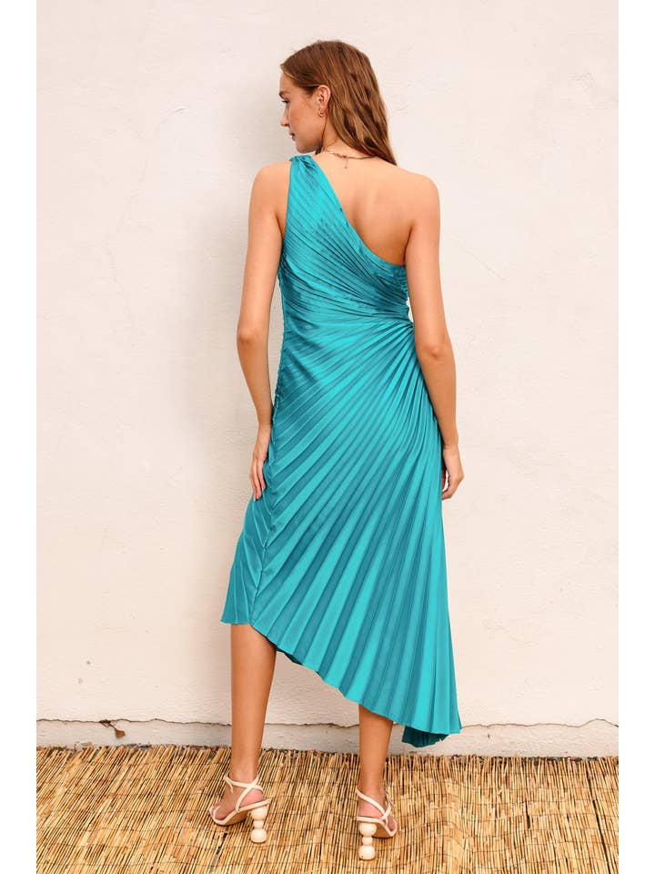 Dress Forum - Wholesale Dress - Women's - Olympia Asymmetrical Pleated Maxi Dress (1)21