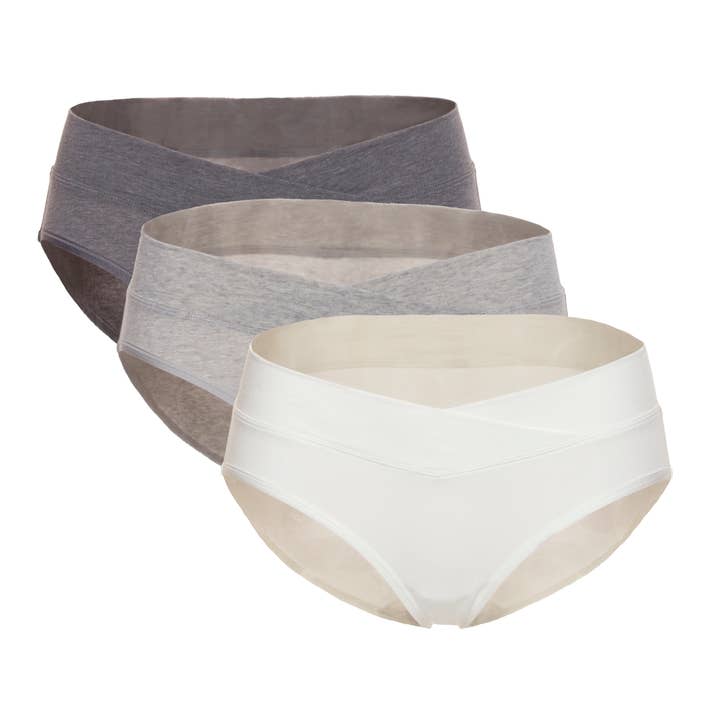 Felina - Wholesale Underwear - Maternity - Organic Cotton Maternity Hipster Panty 3-Pack