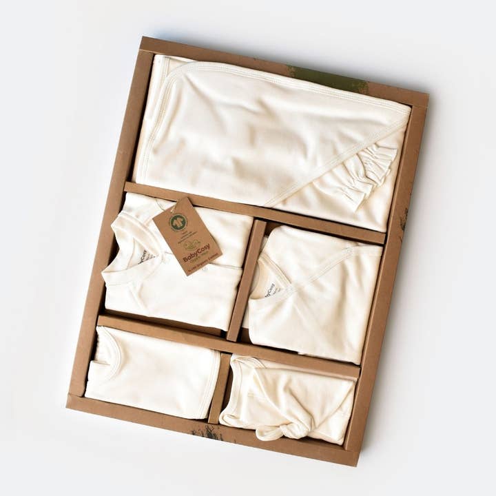 INTERLOK Birth Set - 10 stycken - GOTS-certifikat - 100% ekologisk bomull för wholesale av BabyCosy Organic