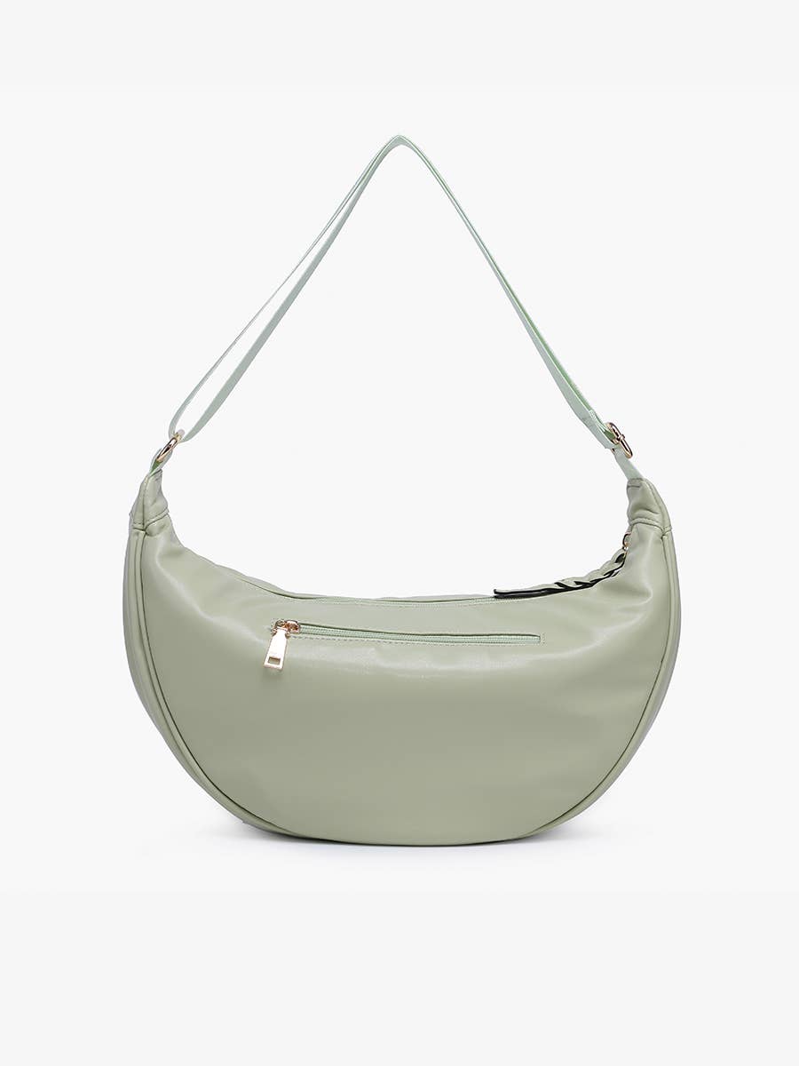 Jen & Co. - Venta al por mayor Bandolera - Mujer - Bolso Bandolera Stella Banana M2671 con Cremallera Trenzada6