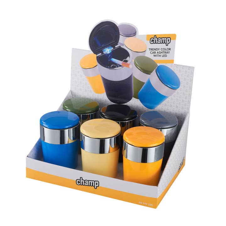 Autoaschenbecher mit LED-Beleuchtung für den Großhandel von Champ by Polyflame