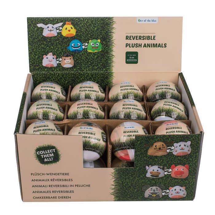 Out of the blue KG - Wholesale Stuffed/Plush Toy - Kids & Baby - Reversible Plush Animals in Capsule,1