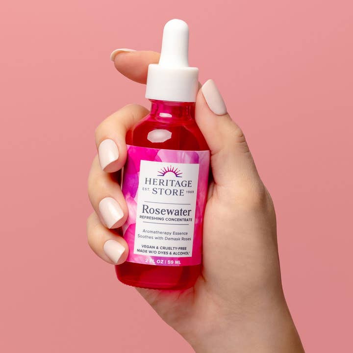 Heritage Store - Wholesale Face & Body Mist/Water - Rosewater Concentrate 2 oz5