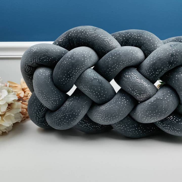 Shiny Knot Pillow In Little Cloud Shape Is 18X12X4 Inches for wholesale by SUF Products LLC