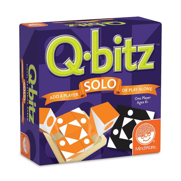MindWare & Peaceable Kingdom - Wholesale Brain Game - Kids - Q-Bitz Solo: Orange Edition