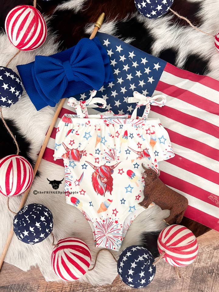 Costume da bagno Western Firework Highland Double Tie (vendita finale) per la vendita all'ingrosso da parte di Arrow F Apparel