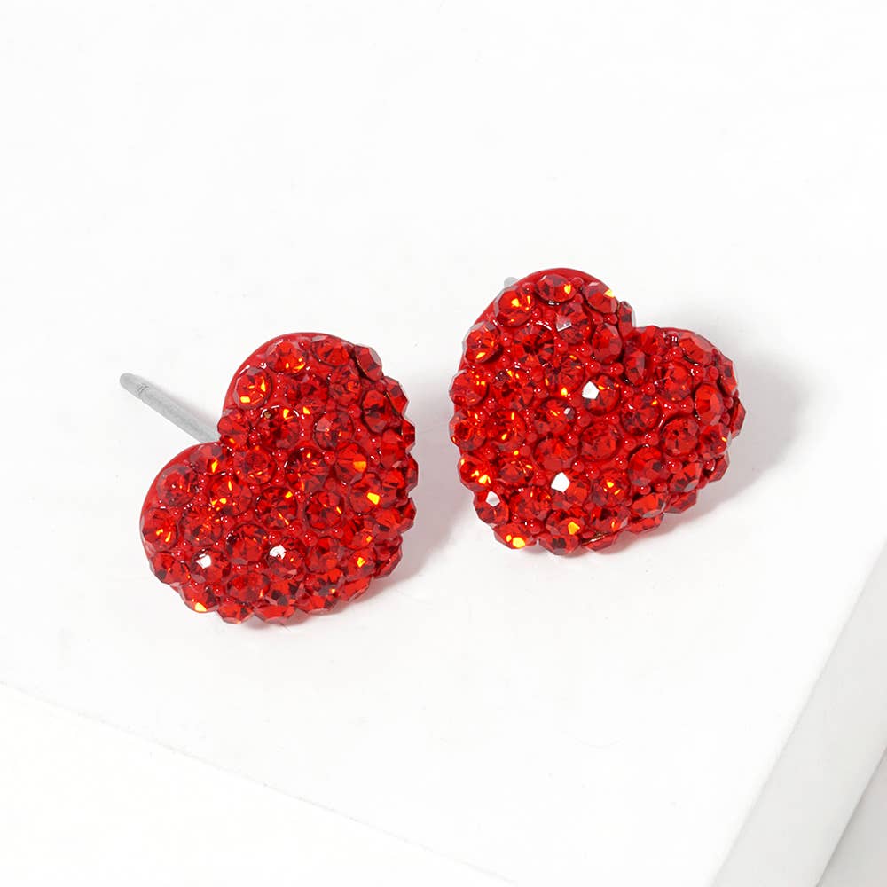 Sensibling Corp. – Großhandel Ohrstecker – Kristall-Pavé-Herz-Ohrstecker5