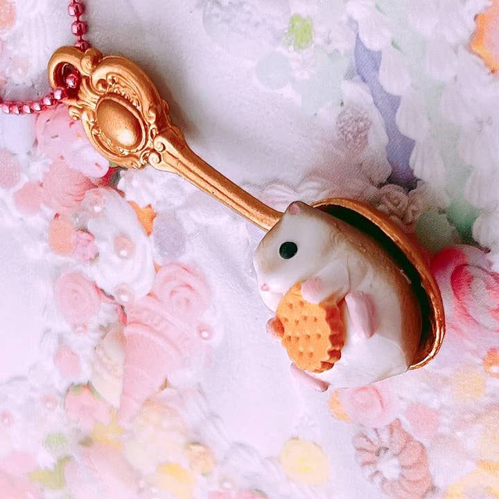 Deluxe Pop Cutie Chocolate Hamster Kids Necklaces - Biscuit for wholesale by Pop Cutie Accessories & Gifts - Europe