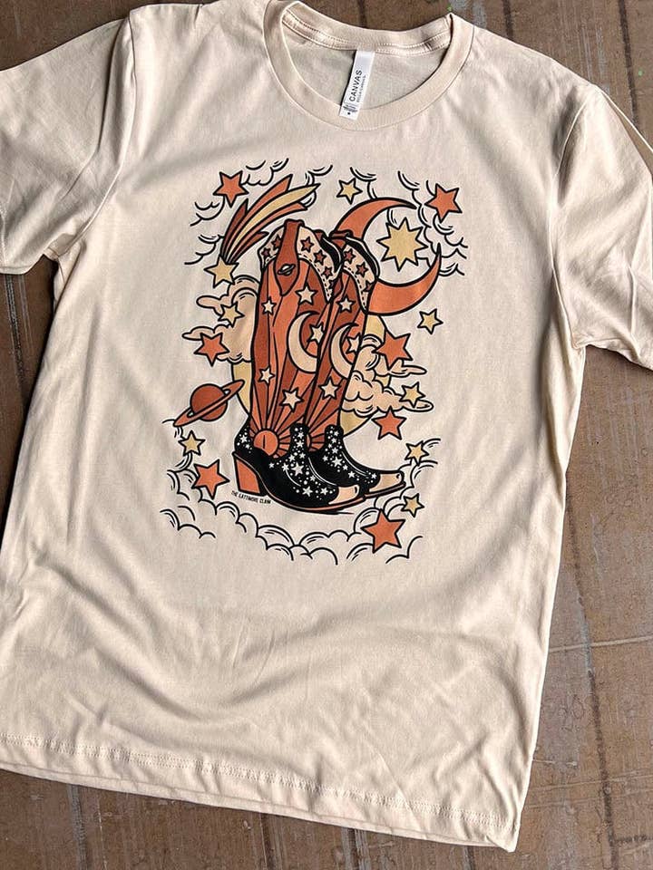 Cosmic Boots with Stars for wholesale by THE LATTIMORE CLAIM