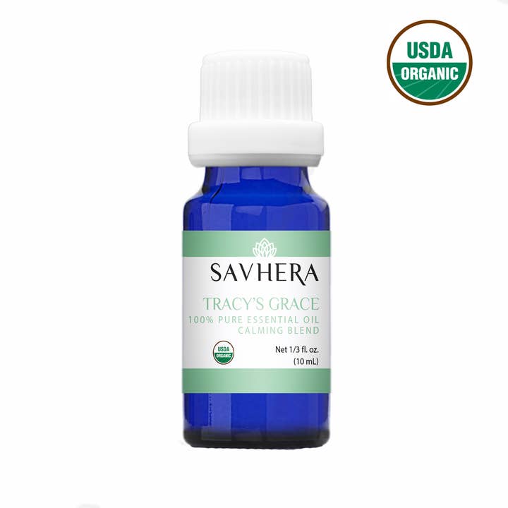 Organic Tracy’s Grace Essential Oil (calming blend) for wholesale by Savhera