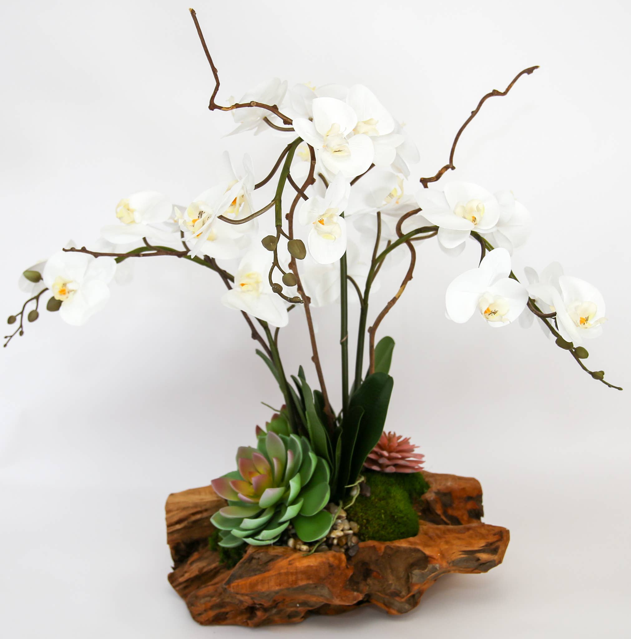 Forever Green Art - Wholesale Artificial Flowers - Live Edge Triple Orchid1