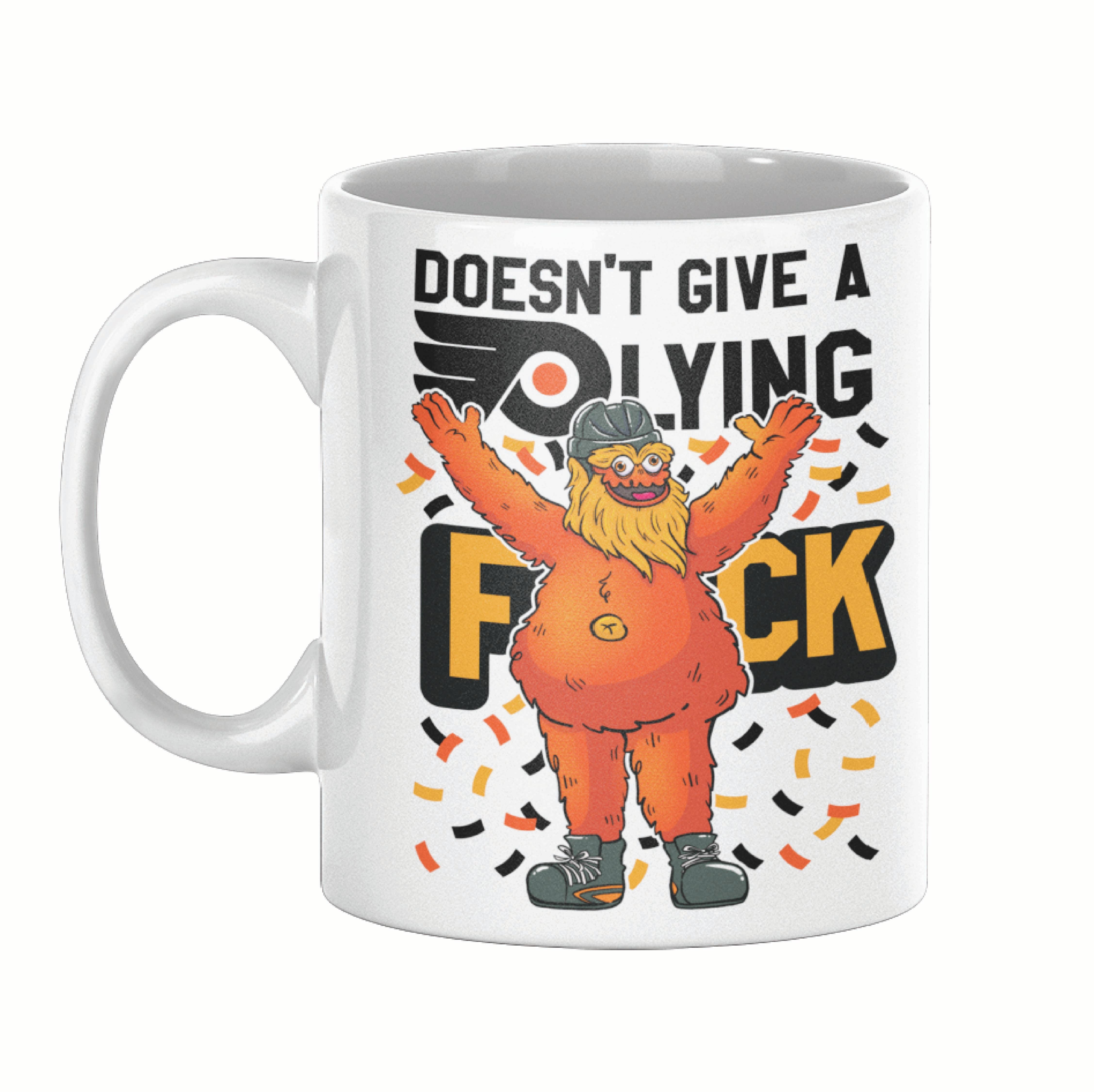 Lucky Mfg. Co. - Wholesale Coffee Mug - Philadelphia Flyers Gritty Doesn't Give A F*ck 11oz Mug0