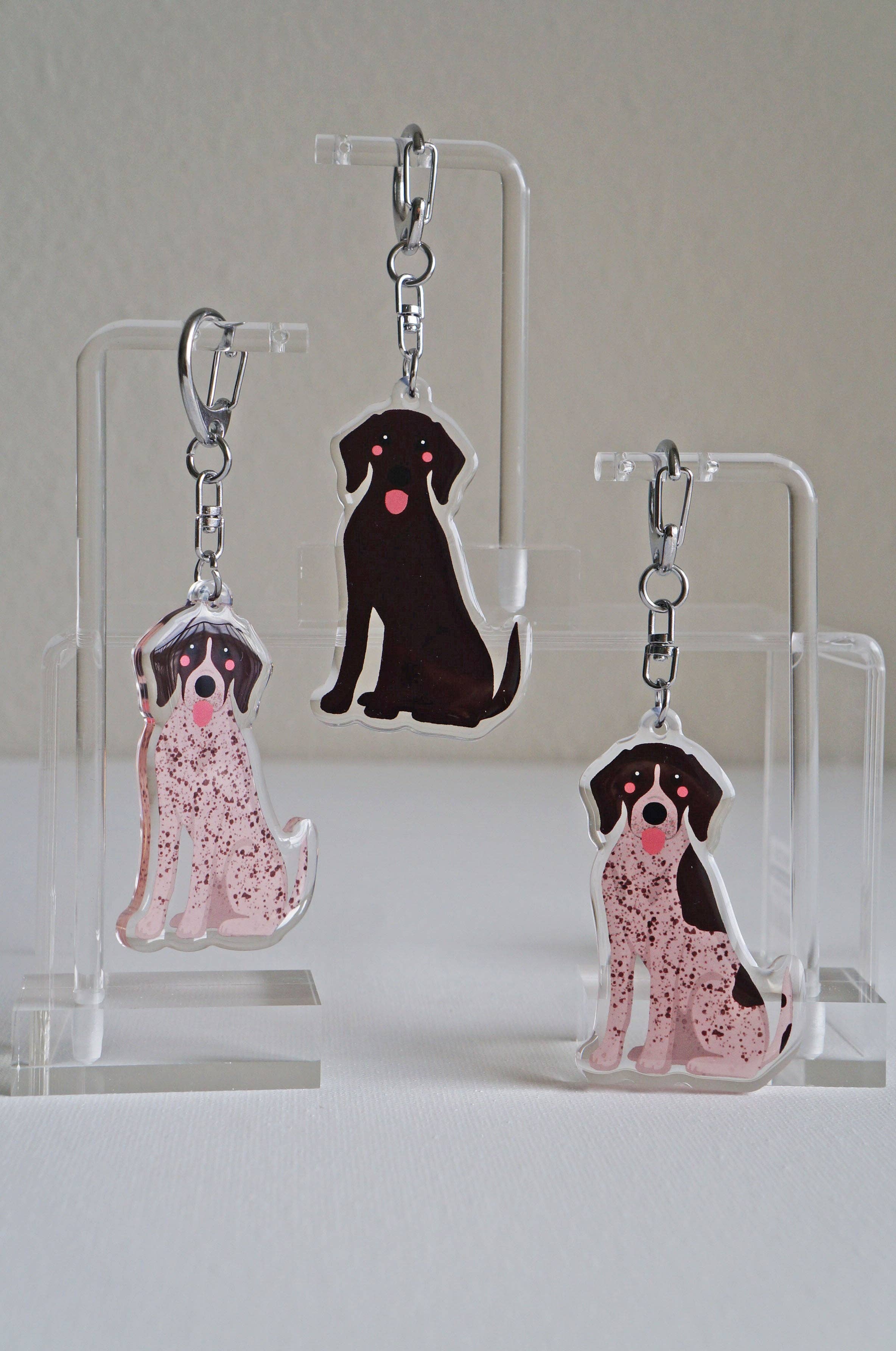 kiwi &amp; WILLOW - Wholesale Keychain - Unisex - German Shorthaired Pointer Epoxy Keychain5