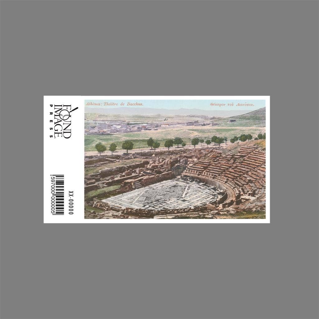 Found Image Press - Wholesale Sticker - Sticker AH-77 Amphitheater of Bacchus, Athens, Greece1