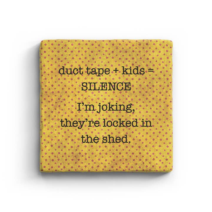 Duct Tape - Marble Coaster for wholesale by Paisley & Parsley