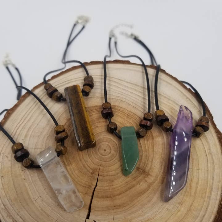 Natural Crystal hänge halsband för wholesale av CHAKRA JEWELRY