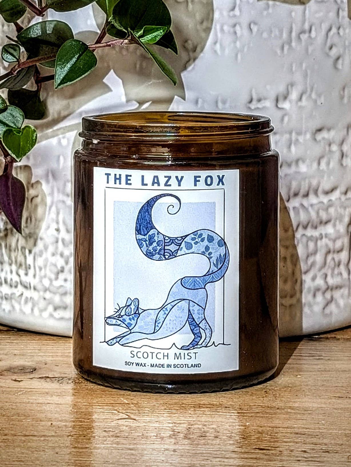 The Lazy Fox – wholesale Jar/filled candle – Scotch Mist Soy Wax Candle1
