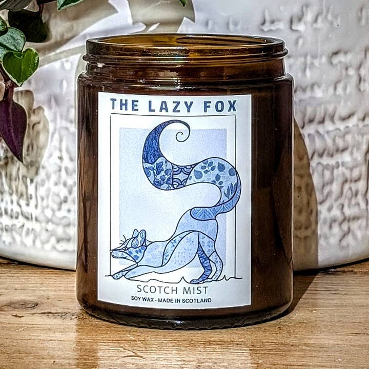 The Lazy Fox – wholesale Jar/filled candle – Scotch Mist Soy Wax Candle1