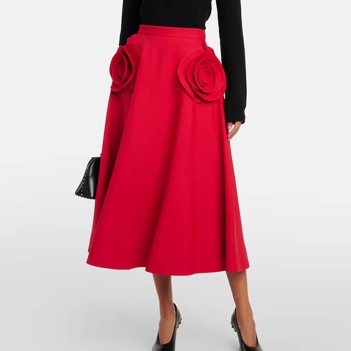 Jupe Spring Rose SK013 - Élégance artisanale pour la vente par Productseeker