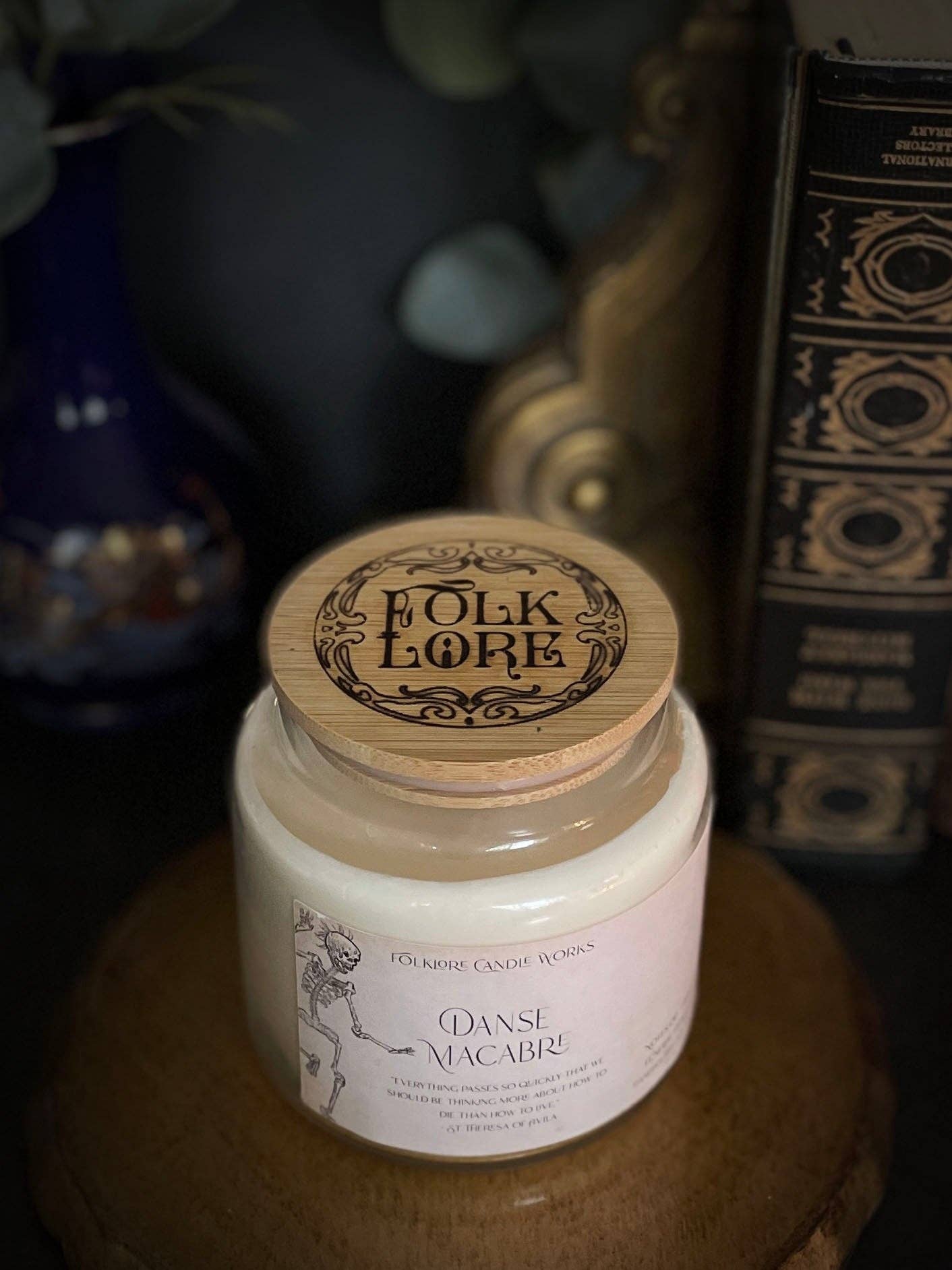 Folklore Candle Works - Wholesale Jar/filled candle - Danse Macabre || 16 oz. Gothic Candle | Rain Scent3