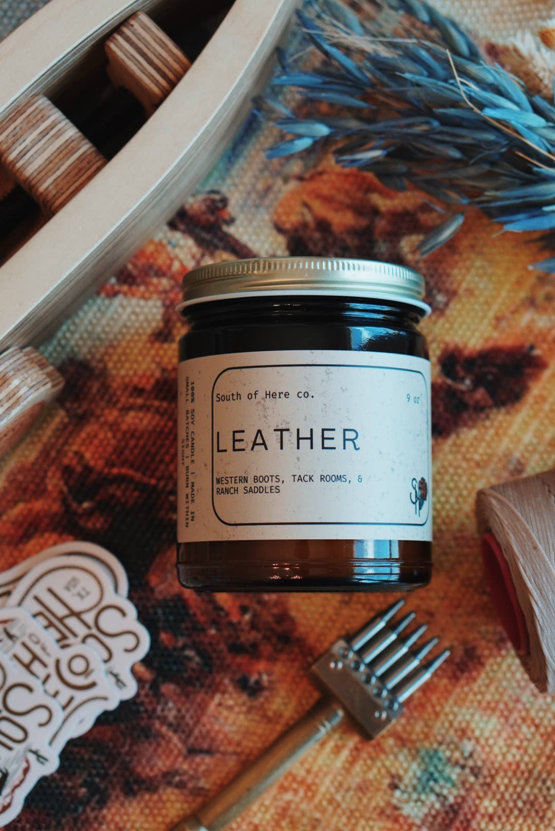South Of Here Co - Wholesale Jar/Filled Candle - Leather0