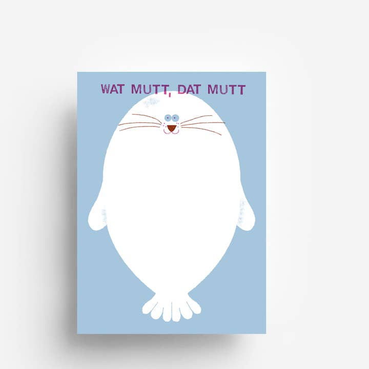 Wat Mutt Dat Mutt Postcard DIN A6 for wholesale by jungwiealt