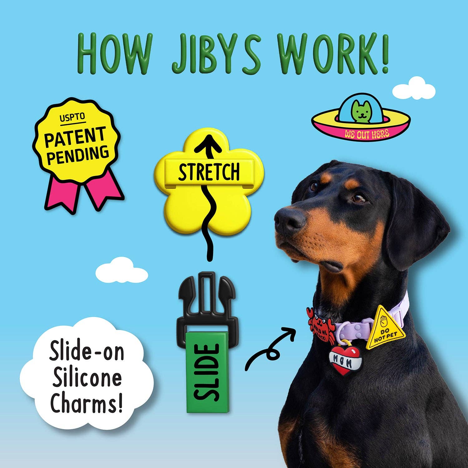 Jiby Dog Crew - Wholesale Pet Collar Charm - Cat/Dog - Bumblebee Jiby Dog Charm3