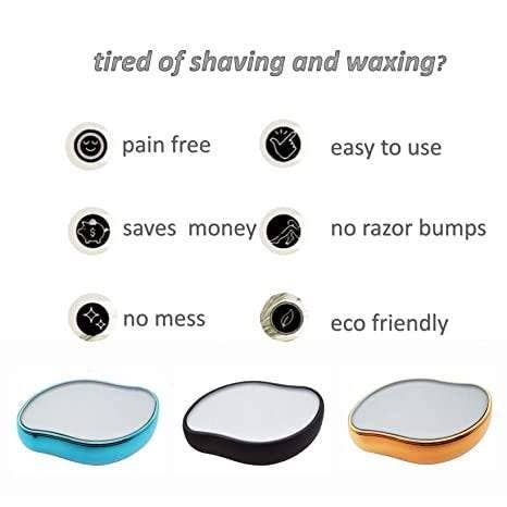 Mezclar y combinar colores Exfoliante indoloro Crystal Hair Shaver, removedor de vello mágico de venta al por mayor en Faire3