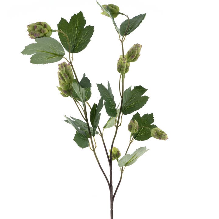DRYdecorations - Wholesale Artificial Flowers - Hop spray La Choeffe green tak0