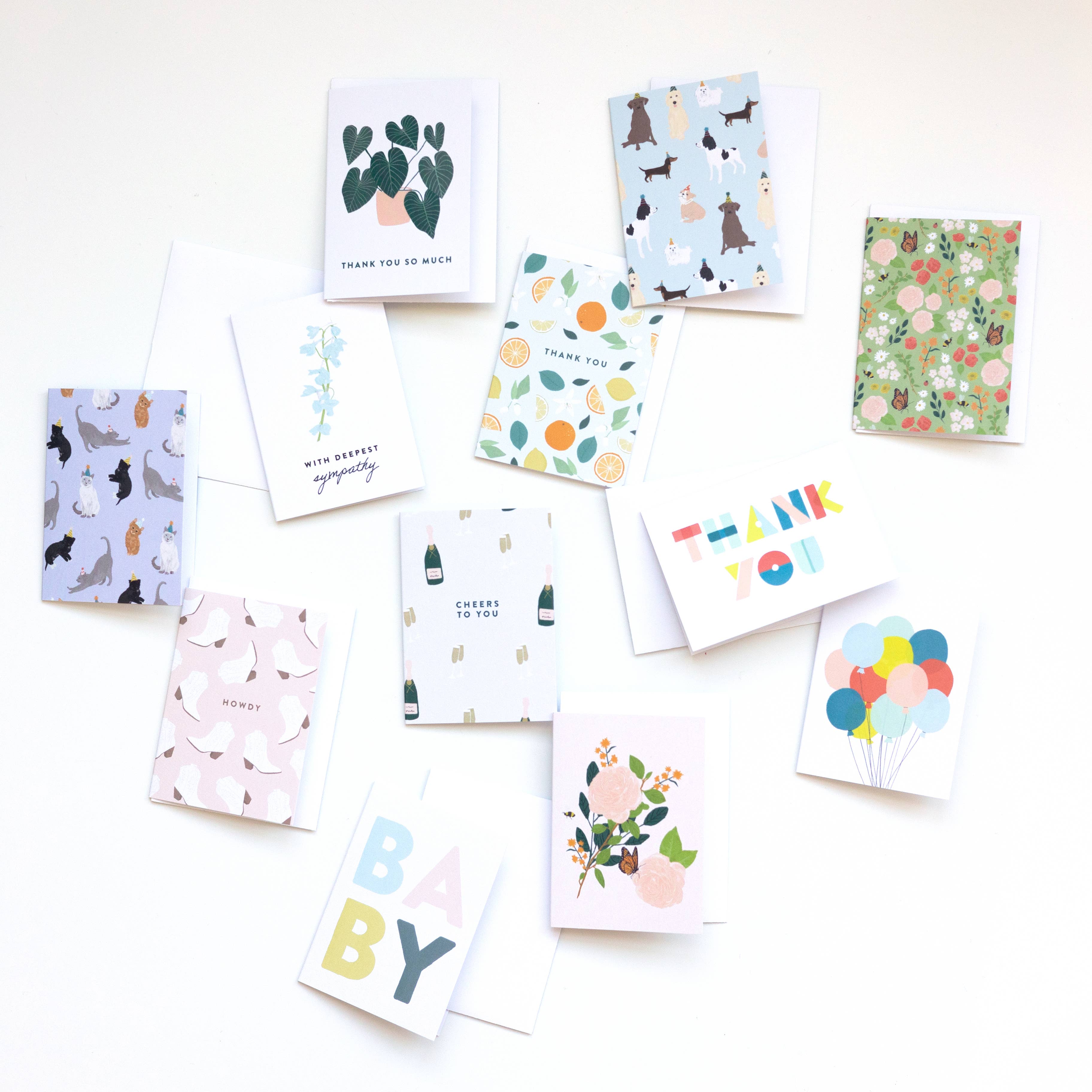 Joy Paper Co. - Wholesale Baby Card - Hand Lettered Baby Mini Enclosure Card1