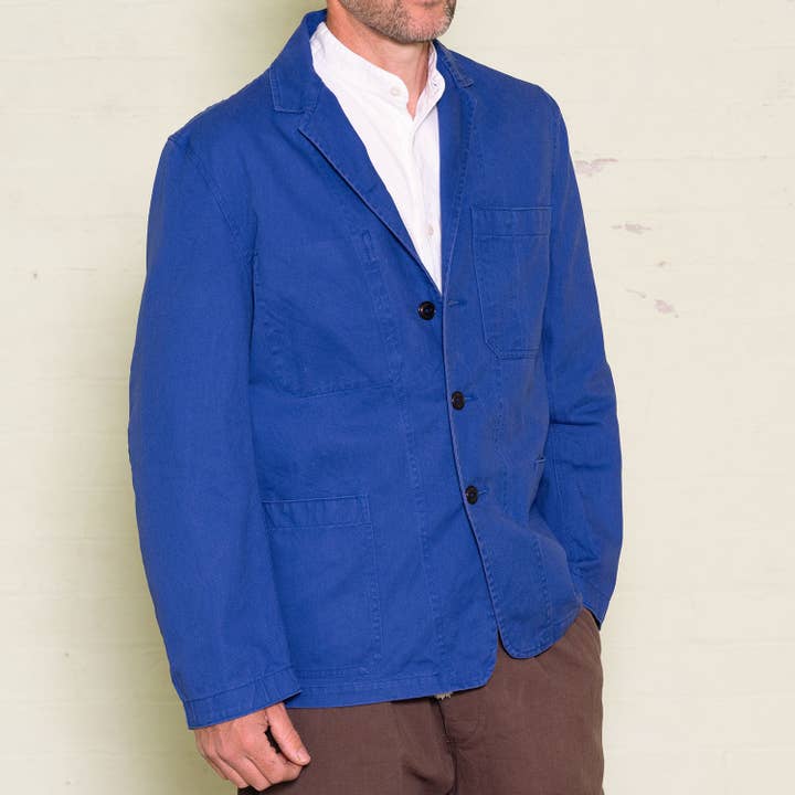 Yarmouth Oilskins - Wholesale Jacket - Men's - The Engineer Jacket - Royal Blue