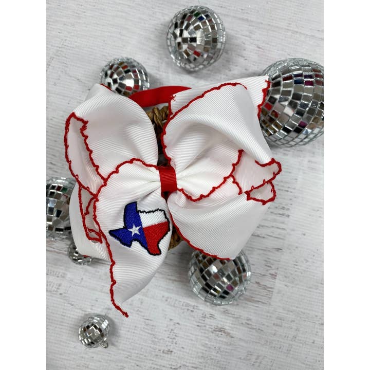 The Hair Bow Company - Vente Bandeau – femme - Bandeau nœud avec surpiqûre lune drapeau du Texas1