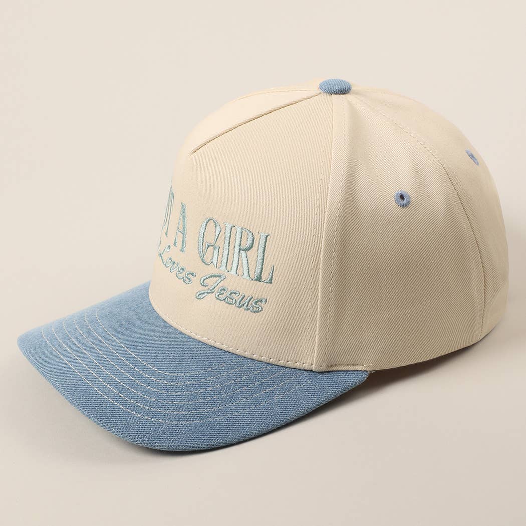 Fashion City - Wholesale Trucker Hat - Women's - Just A Girl Who Loves Jesus Embroidery Trucker Hat17