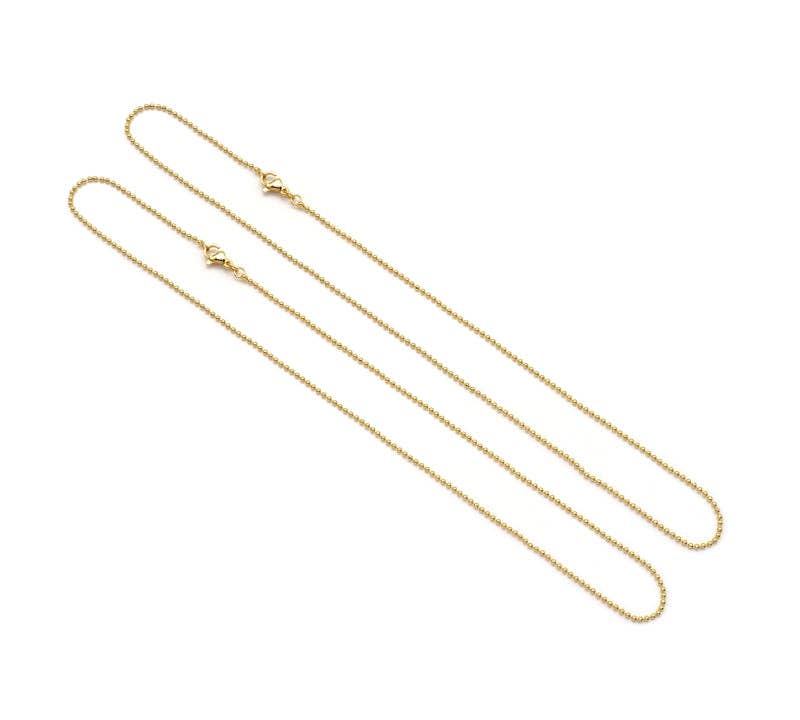 BestBeads&Beyond - Wholesale Link & Chain Necklace - Ball chain Necklace, sku#JL1590