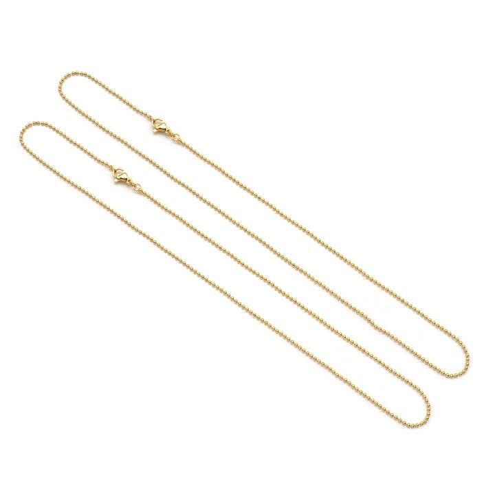 BestBeads&Beyond - Wholesale Link & Chain Necklace - Ball chain Necklace, sku#JL159