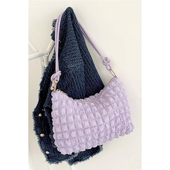 42POPS - Wholesale Shoulder Bag - Women's - ,,,...SI-26670 Cloud Puffy Pleated Crossbody Shoulder Bag