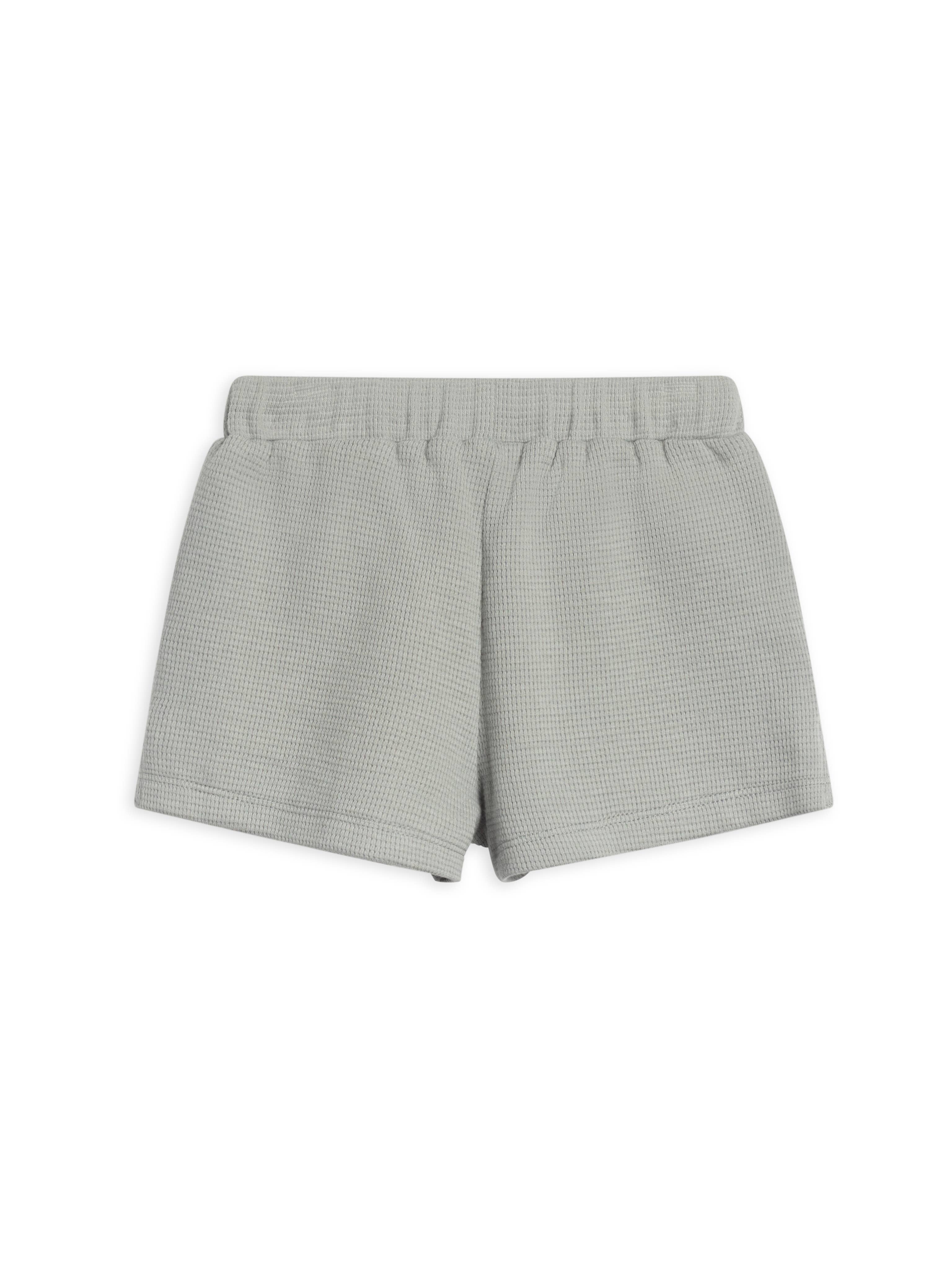 Colored Organics - Wholesale Lounge Shorts - Kids - Organic Baby & Kids Avery Waffle Short - Mist1