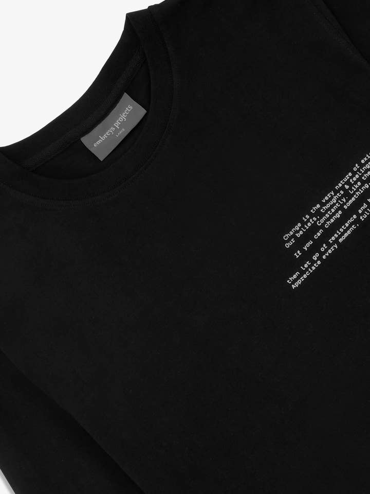 FRANK T-SHIRT LONGSLEEVE - BLACK for wholesale by embreys projects®