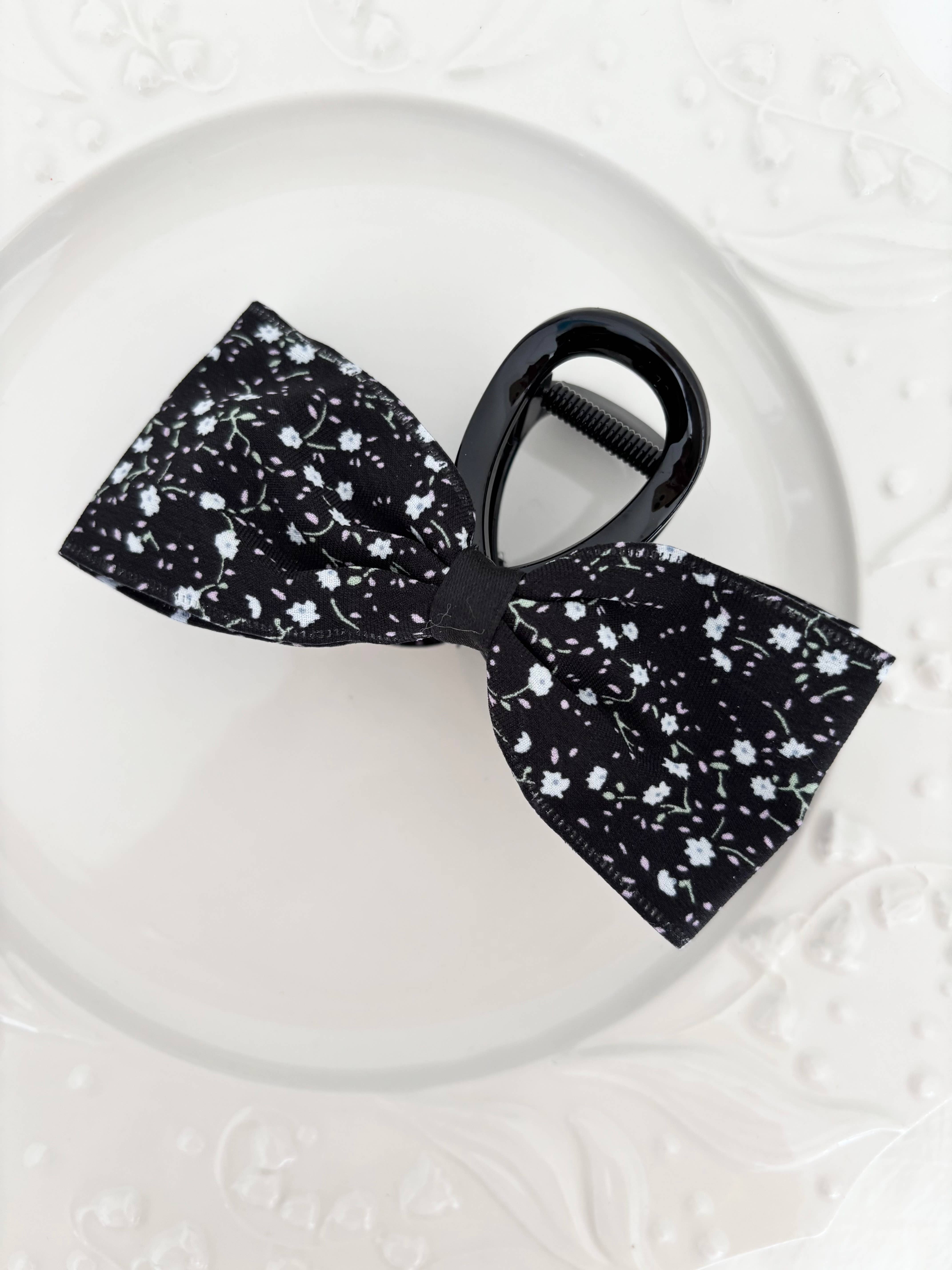 LoveLina - Wholesale Hair Clip - Women's - Dainty Floral Bow Claw Clips (COVO)4