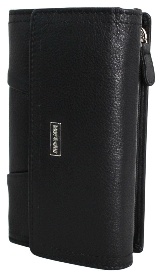 hide & chic – Engroshandel Tegnebog - Dame – RFID pung i fuldnarvet koskindslæder. Sort, brun, blå eller rød. Stil nr. 21004 Hide & Chic32