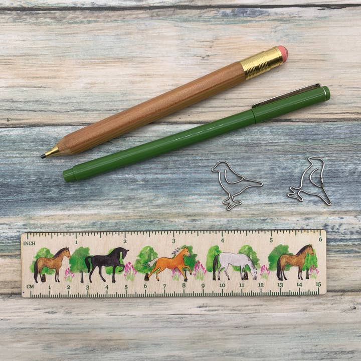 Horse Wooden Ruler for wholesale by Samantha Hall Designs