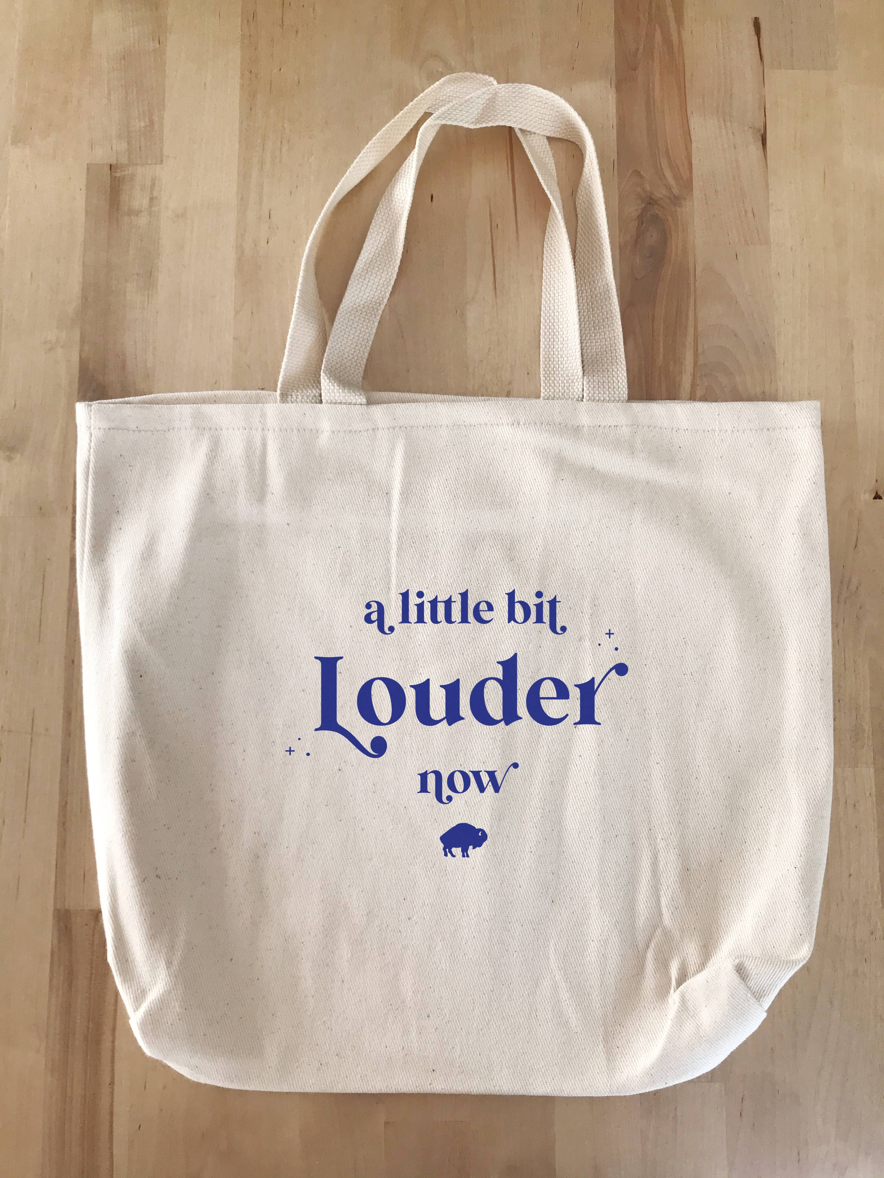 Perfect Day Print Co - Wholesale Tote Bag - Women's - Buffalo Bills NY Tote Bag - Little Bit Louder Now2