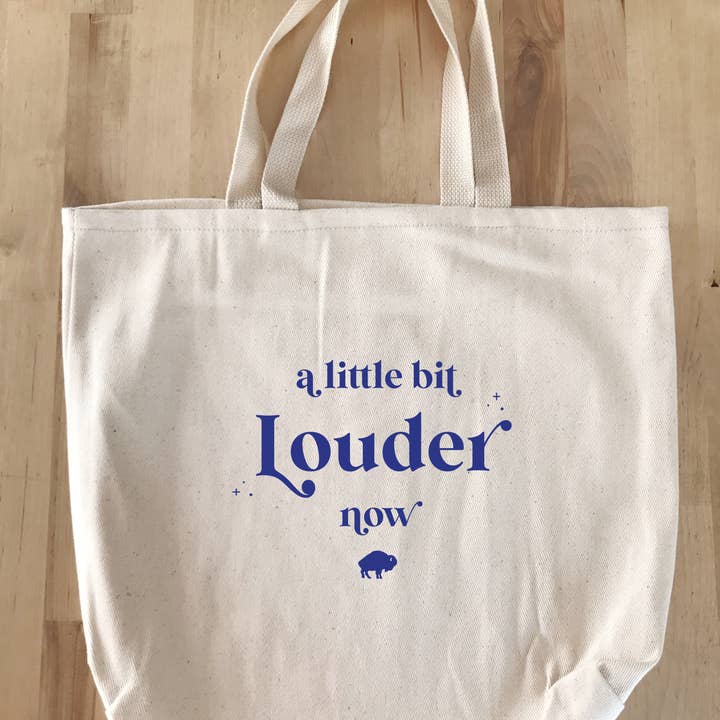 Perfect Day Print Co - Wholesale Tote Bag - Women's - Buffalo Bills NY Tote Bag - Little Bit Louder Now2