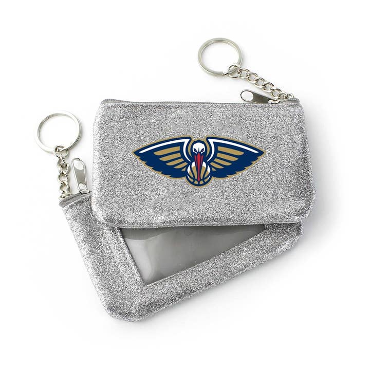 NBA New Orleans Pelicans Sparkle Coin Purse for wholesale by Aminco USA