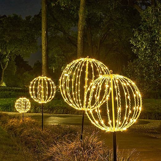 LIGHTSHARE - Wholesale Outdoor/Lawn Light - LED Ball Light, Warm White, Various Sizes and Finishes3