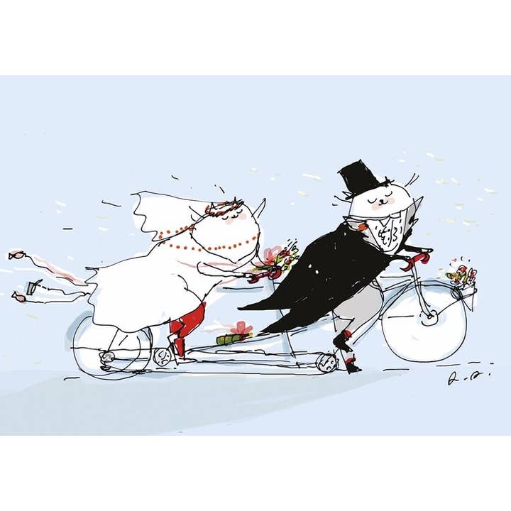 JS2289 - Tandem Wedding Cats for wholesale by Nelson Line